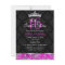 Hot Pink Black Damask Tiara Sweet 16 Invite