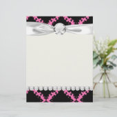 hot pink black diamond mod damask (Standing Front)