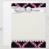 hot pink black diamond mod damask (Front/Back)