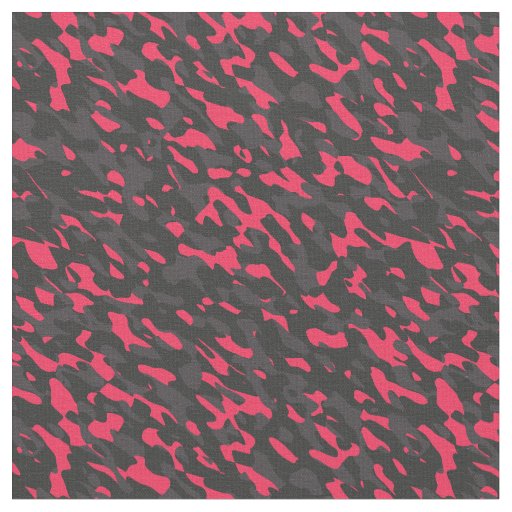 Hot pink Black Purple Camo Abstract Fabric