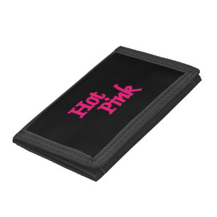 Hot Pink black wallet black trim