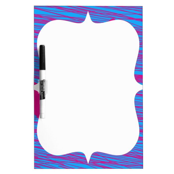 Hot Pink Blob Teal Fuchsia Abstract Art Dry Erase Whiteboards