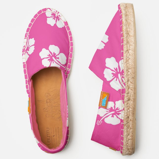 Hot Pink Blossom Espadrilles (Side)