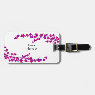 Hot Pink Blossoms Luggage Tag