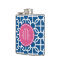 Hot Pink & Blue Geometric Pattern Monograms
