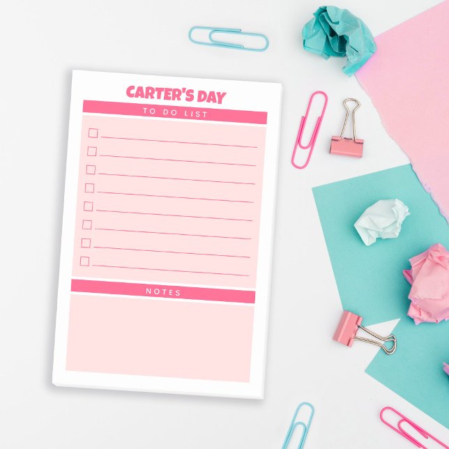 Hot Pink & Blush Cute To Do List & Notes (Creator Uploaded)