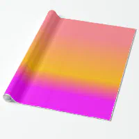 Hot Pink Retro Modern Starburst Pattern Wrapping Paper