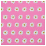 Hot Pink Bohemian Daisy Pattern  Fabric
