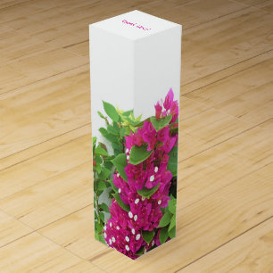 Hot Pink Bougainvillea Wine Box