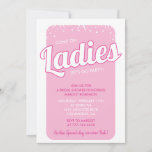  Hot pink bridal shower invitation colorful girly