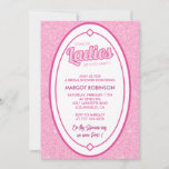 Hot pink bridal shower invitations Chic Modern