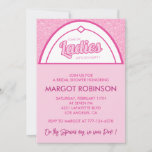 Hot pink bridal shower invitations magenta girly 