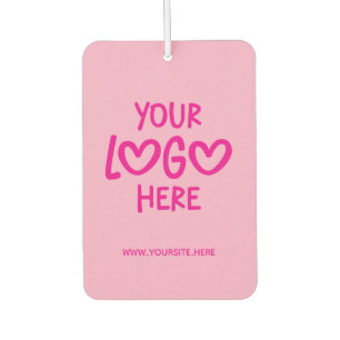 Hot Pink Business Logo Site Photo Air Freshener
