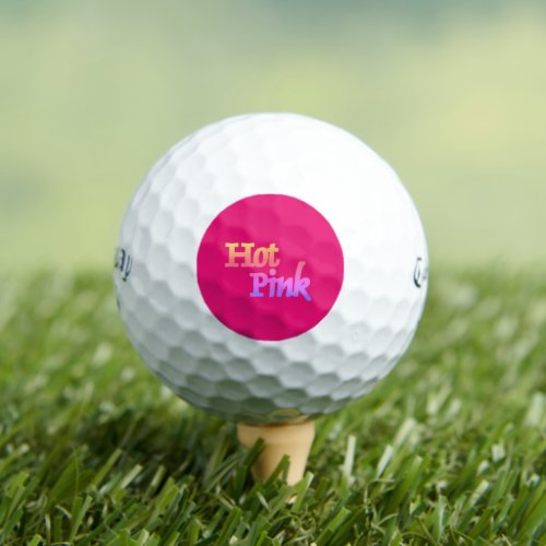 Hot Pink Callaway Supersoft golf balls 12 pk