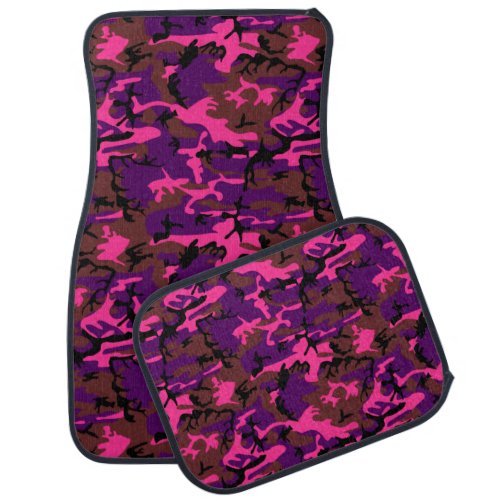 Hot Pink Camo Car Mat