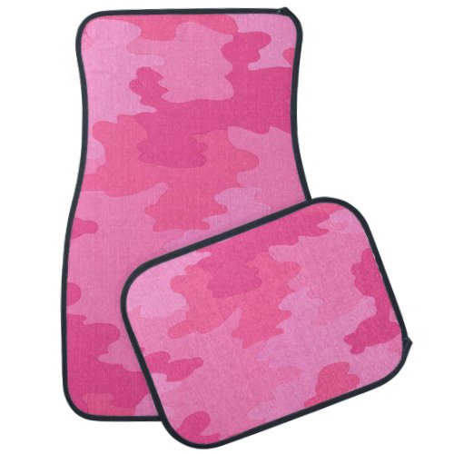 Hot Pink Camouflage Car Mats