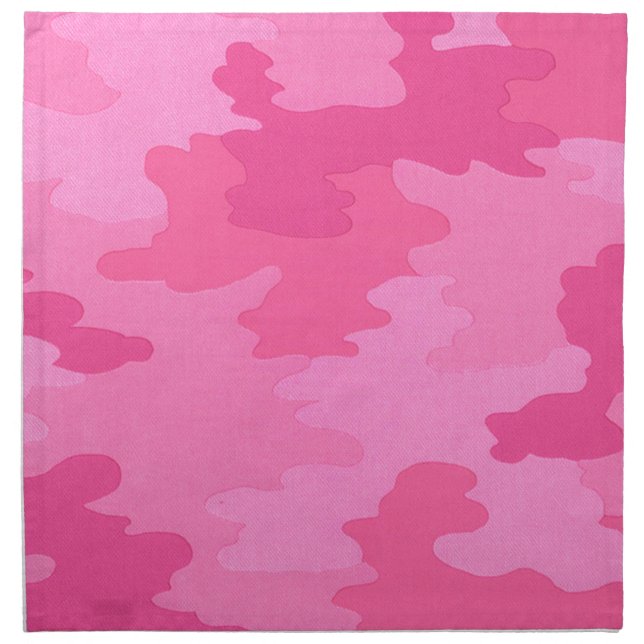 Hot Pink Camouflage Napkins (Front)