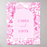 Hot Pink Cards & Gifts Elegant Chinoiserie Sign