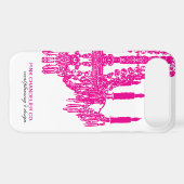 "Hot Pink Chandelier Pattern" Case-Mate iPhone Case (Back (Horizontal))