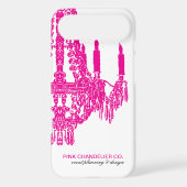 "Hot Pink Chandelier Pattern" Case-Mate iPhone Case (Back)