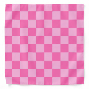 Hot Pink Checkerboard Bandana