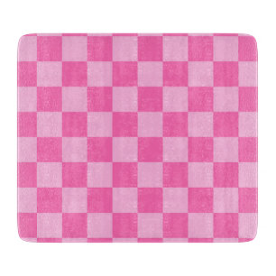 Hot Pink Checkerboard Cutting Board
