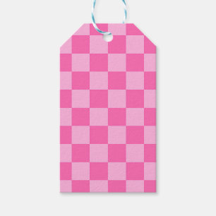 Hot Pink Checkerboard Gift Tags