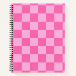 Hot Pink Checkerboard Notebook