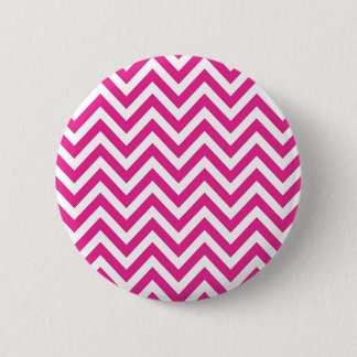 Hot Pink Chevron zigzag Pattern Button