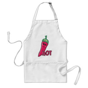 Hot Pink Chili Pepper Adult Apron