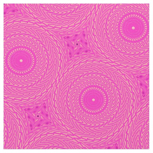 Hot pink circles pattern fabric