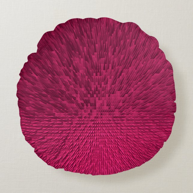 Hot Pink City...... Round Pillow (Front)