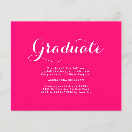 Hot Pink Class of 2023 Photo Collage Graduation | Zazzle