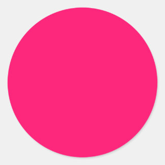 Hot Pink Classic Round Sticker