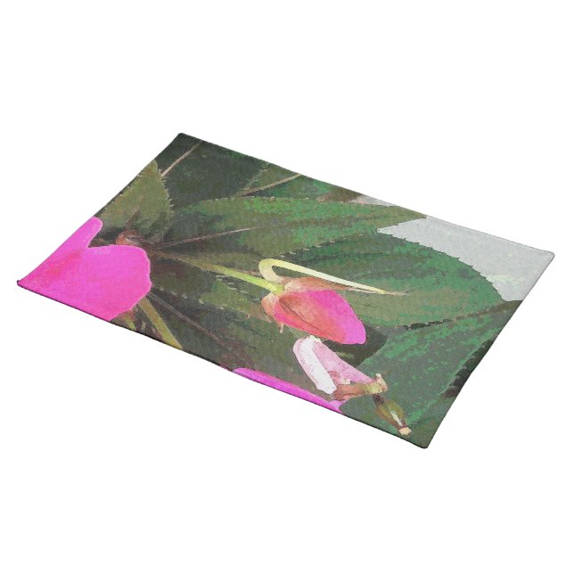 Hot Pink Cloth Placemat (On Table)