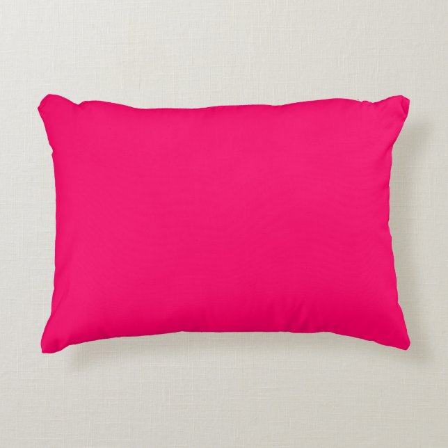Hot Pink Color Accent Pillow (Front)