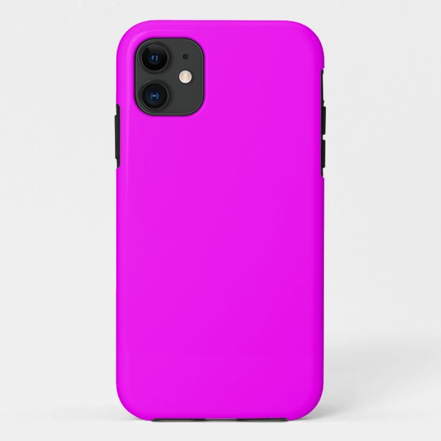 Hot Pink Color Customized Designer Case-Mate iPhone Case (Back)