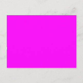 Hot Pink Color Customized Designer Postcard