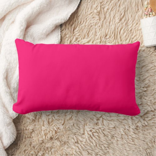 Hot Pink Color Lumbar Pillow
