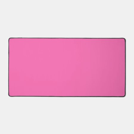 Hot Pink Color Simple Monochrome Plain Hot Pink Desk Mat
