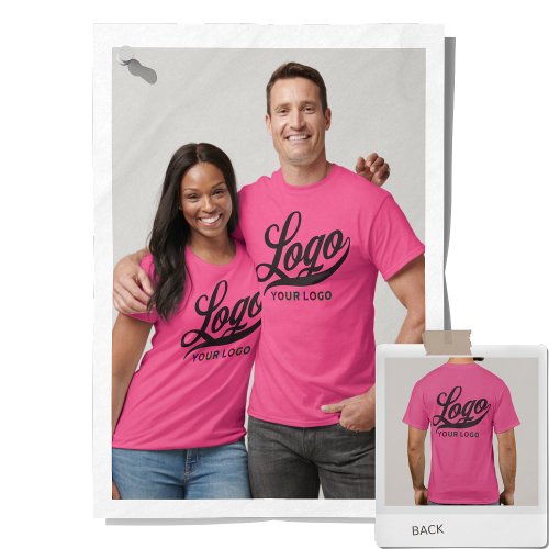 Hot Pink Company Logo Swag Business Men Women T_Shirt