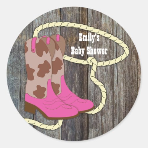 Hot Pink Cowgirl Stickers