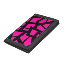 Hot pink "Cracked" design pink wallet