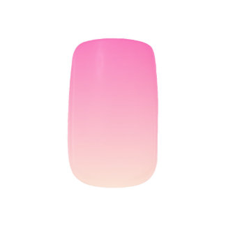 Hot Pink Cream Ombre Minx Nail Wraps
