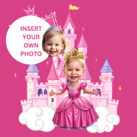 Hot Pink Custom 4th Birthday Princess Caricature