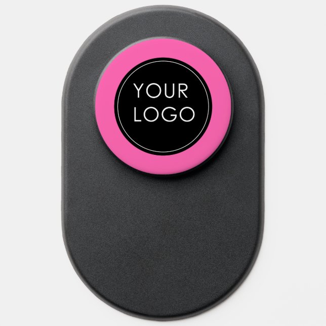 Hot Pink Custom Logo Business Company  PopSocket (Popsocket)