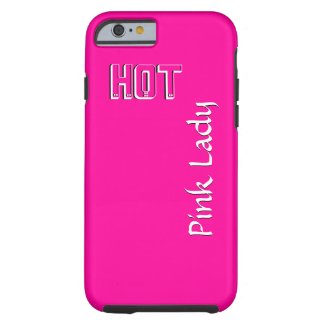 Hot Pink Custom Text iPhone 6 Case