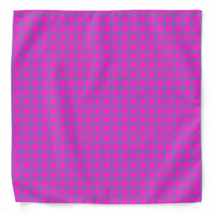 Hot Pink Cute Modern Trendy Pattern Bandana