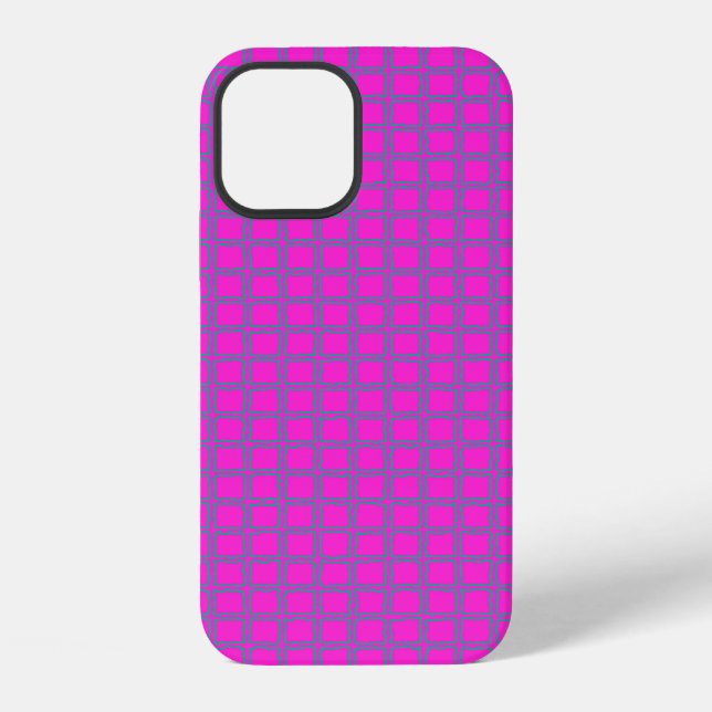 Hot Pink Cute Modern Trendy Pattern Iphone Case (Back)