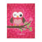 Hot Pink Cute Owl Girly Personalized